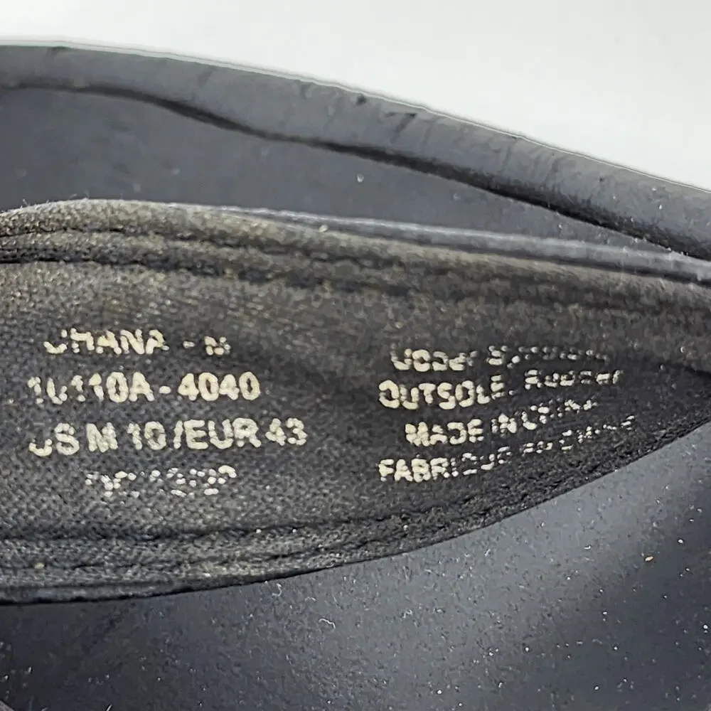 OluKai Black Ohana Cushioned Water-Resistant Flip Flop Shoes Size 10